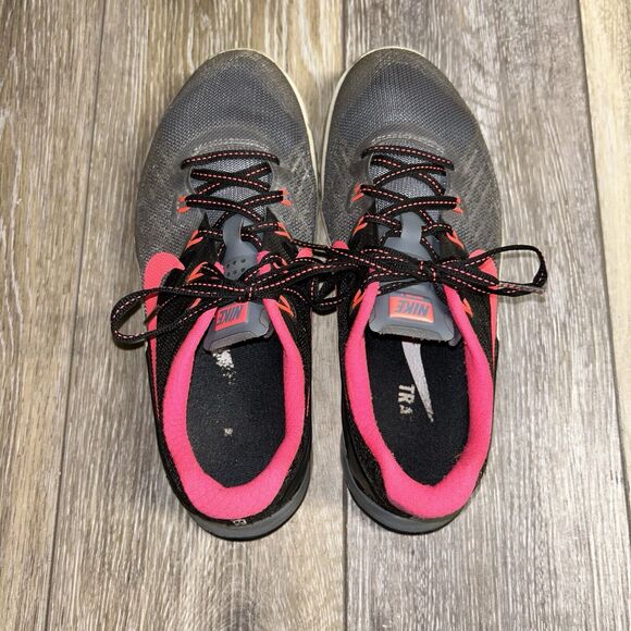 Nike Metcon 3 849807-004 Black Wolf Grey Pink Women's US Size 7 Sneaker Shoes - Picture 11 of 14
